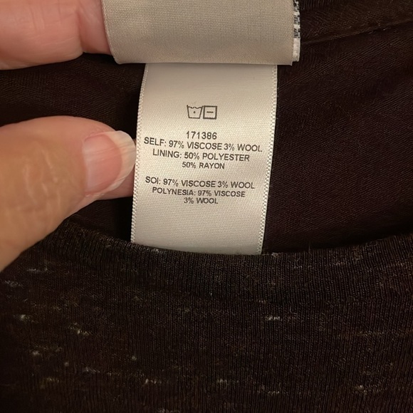 DOLAN LEFT COAST COLLECTION midi handkerchief‎ hem black/whiteblend dress - Picture 4 of 14